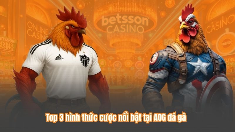 Top 3 hình thức cược nổi bật tại AOG đá gà